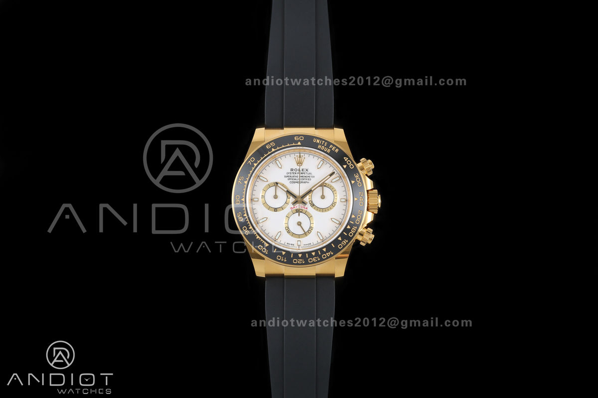 Daytona 126518 BTF 1:1 Best Edition White Dial on Oysterflex Strap DD4131 (Weighted)